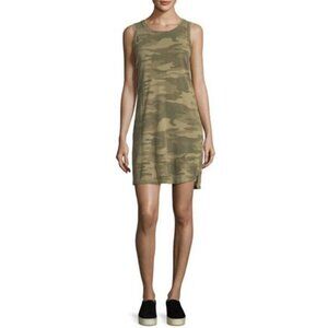 Current Elliot Green Camo Casual Shift Tank Top Dress Women's Size 1 (US S)